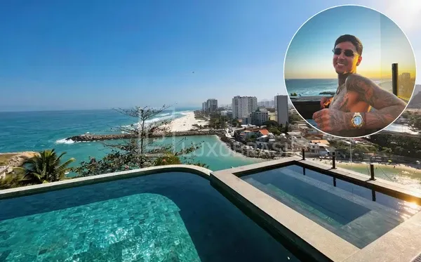 Mansão de Pulgar tem luxo e vista para o mar