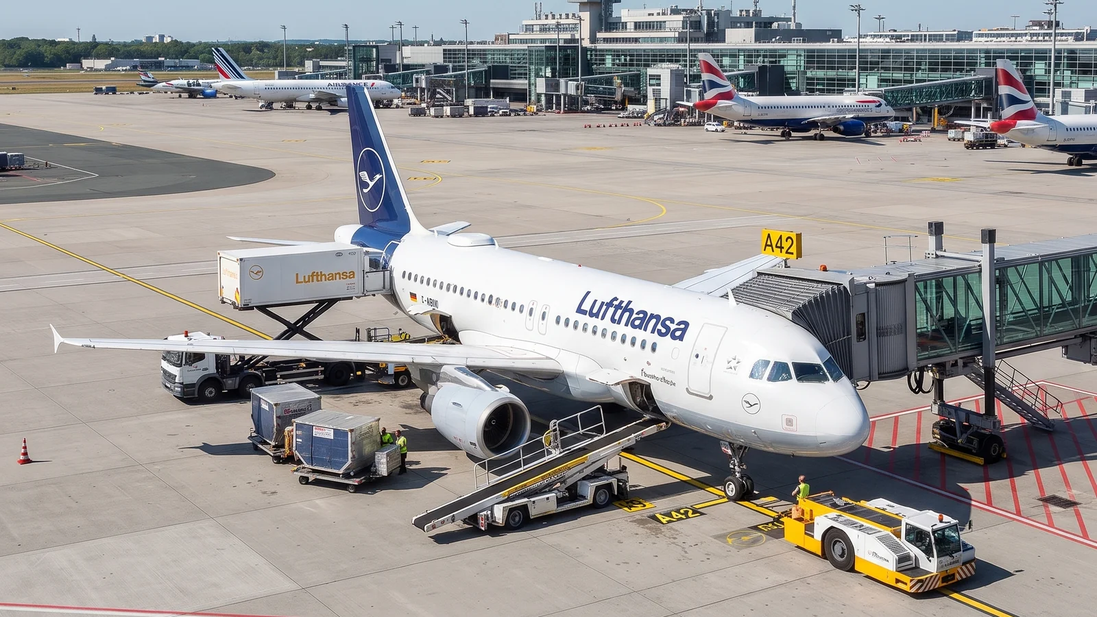 Frankfurt é o aeroporto mais movimentado da Alemanha.
