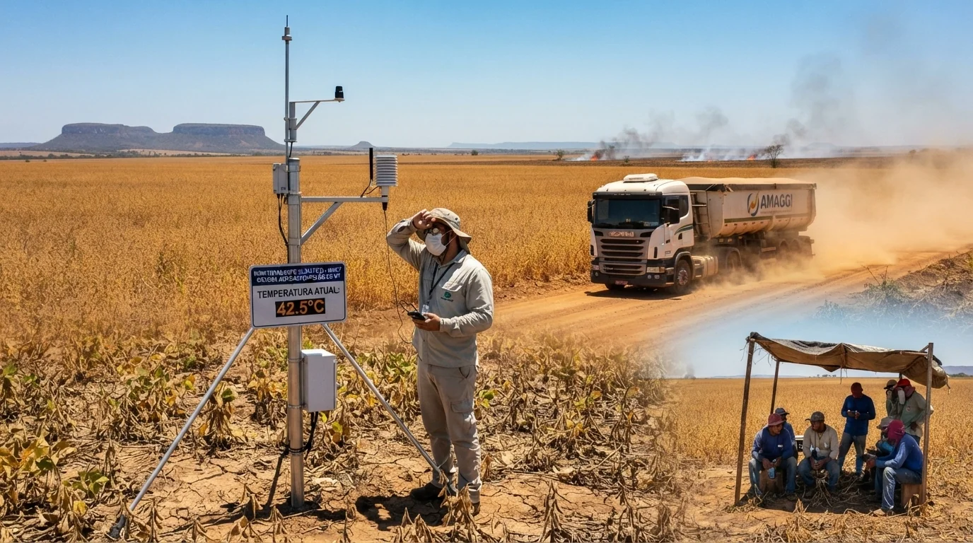 Mato Grosso em alerta laranja por baixa umidade enquanto Inmet monitora formação de nova onda de calor