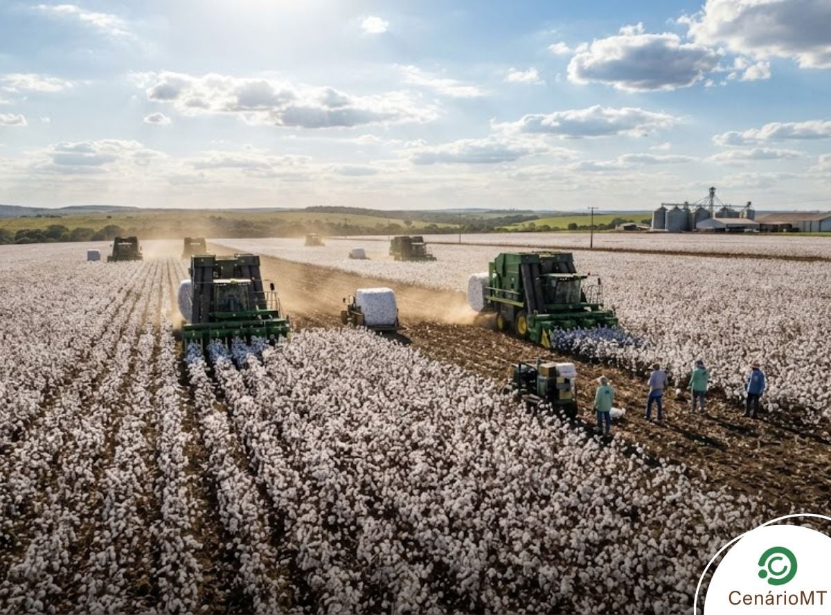 Mato Grosso caminha para recorde de produtividade no algodão, aponta Imea