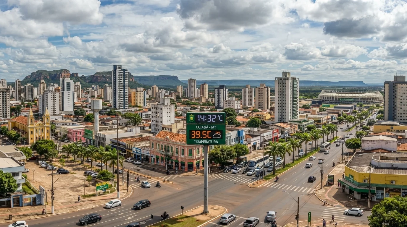 Cuiabá e cidades de Mato Grosso têm previsão de chuva leve após registrar índice crítico de 13% de umidade do ar