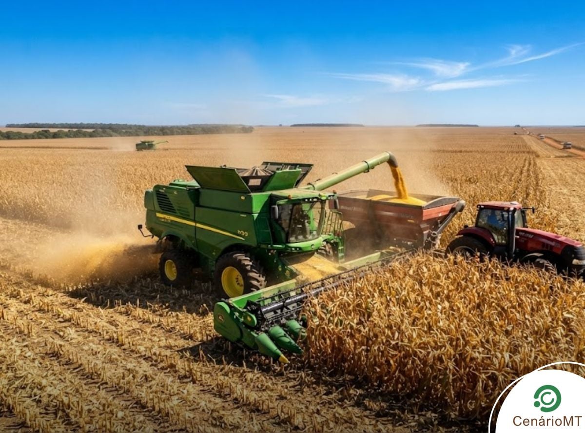 Colheita de milho segunda safra chega a 96,77% em Mato Grosso e Imea projeta safra histórica