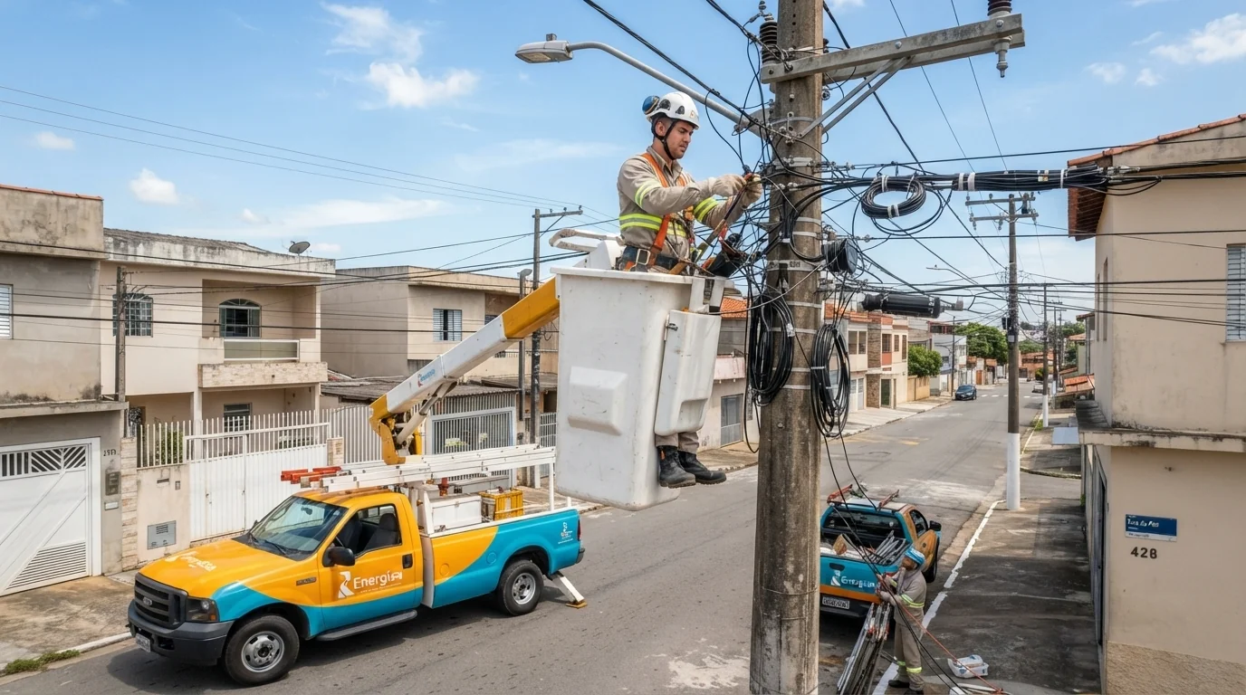 Energisa retira 13 toneladas de cabos irregulares em Rondonópolis
