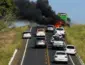 Incêndio consome veículo por completo e assusta motoristas na MT-010, a Estrada da Guia