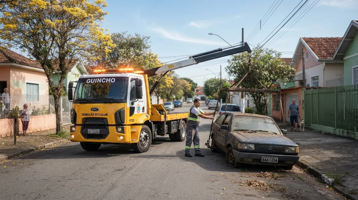 Prefeitura de Nova Mutum inicia operação de remoção de veículos abandonados em vias públicas