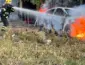 Homem em surto coloca fogo no próprio carro, é contido pela Polícia Militar e encaminhado à UPA em Sinop