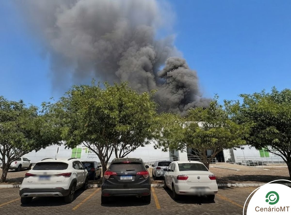 Incêndio atinge almoxarifado, biblioteca e seis salas do IFMT em Alta Floresta; bombeiros controlam chamas sem feridos