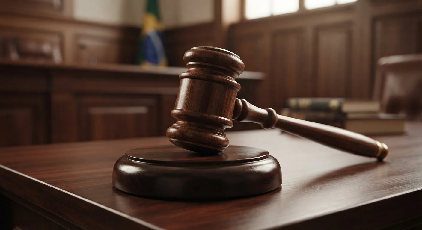 Martelo de juiz em tribunal