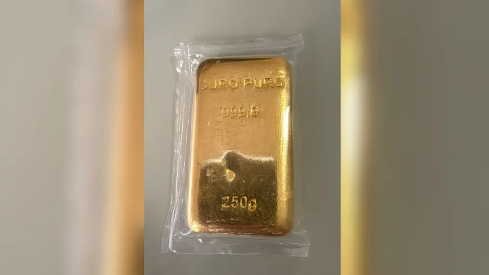 250g de ouro apreendido