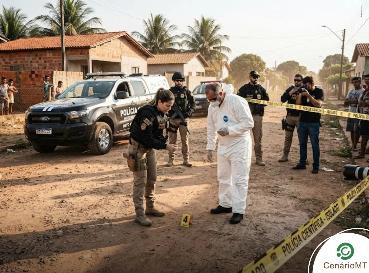 Homem agride companheira com bebê no colo antes de ser encontrado morto a tiros em Sinop