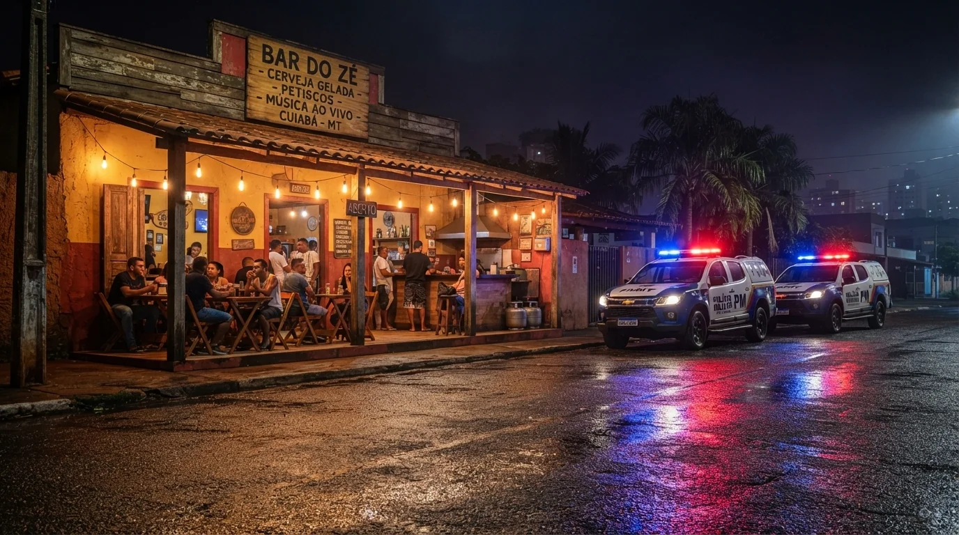 Comerciante de 63 anos é morto a tiros em frente ao próprio bar no bairro Jardim Campo Verde em Cuiabá