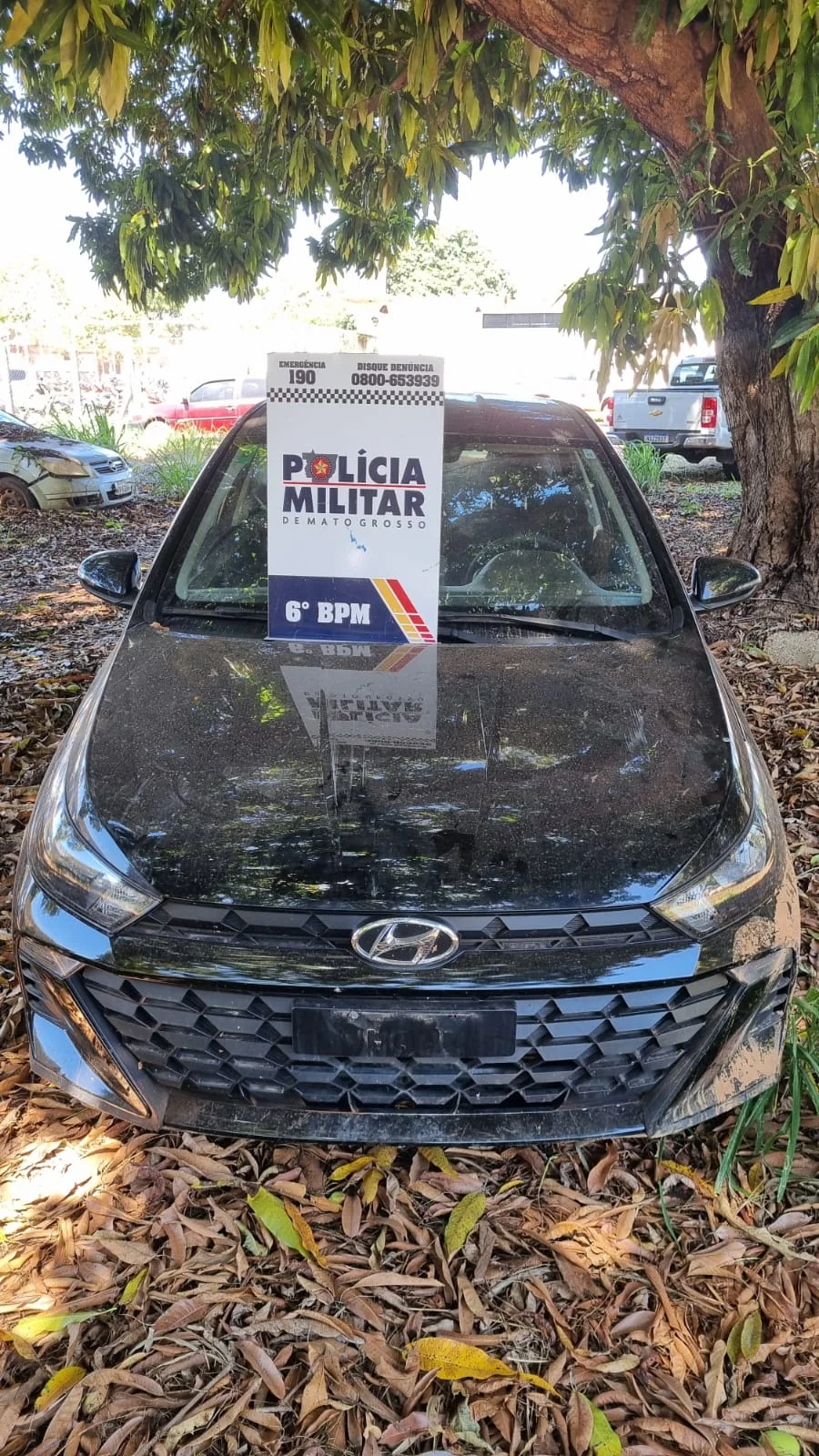 Veículo apreendido pela PM