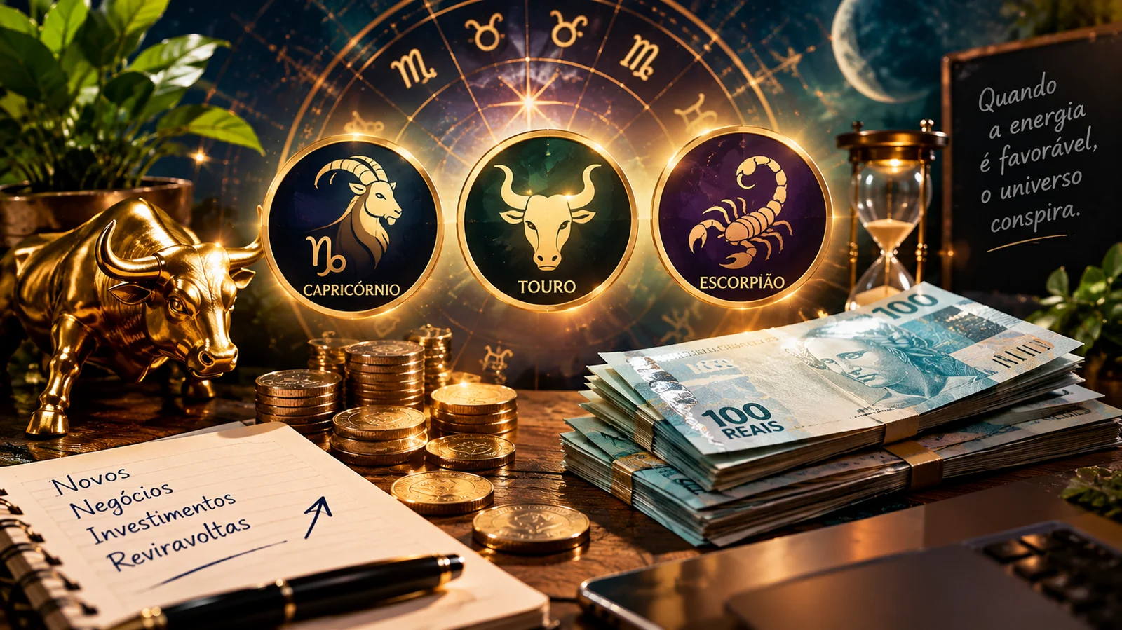 Os três signos que vão atrair dinheiro e reviravoltas financeiras nesta quinta-feira