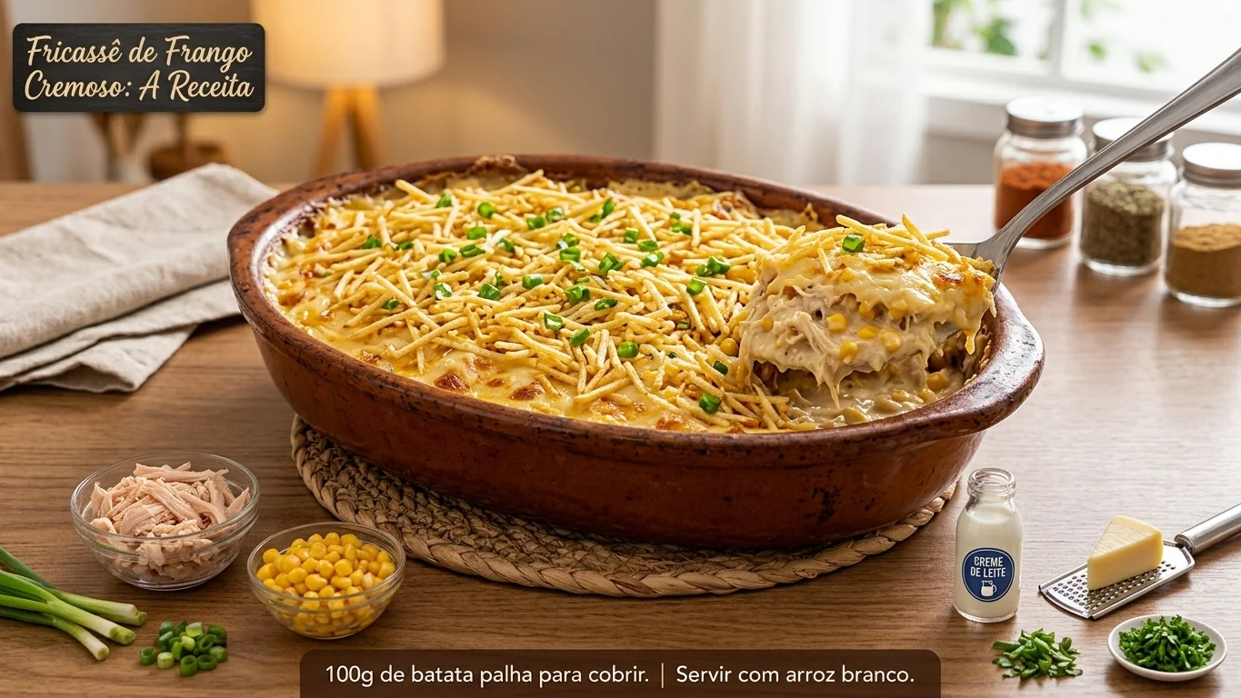 Fricassê de frango cremoso