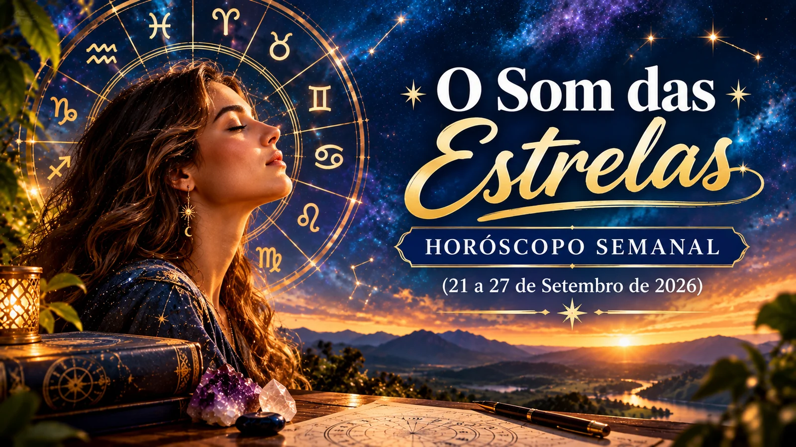 O Som das Estrelas: Horóscopo Semanal (21 a 27 de Setembro de 2026)