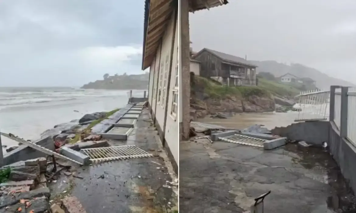 Tsunami assusta litoral de SC com rápida elevação do mar