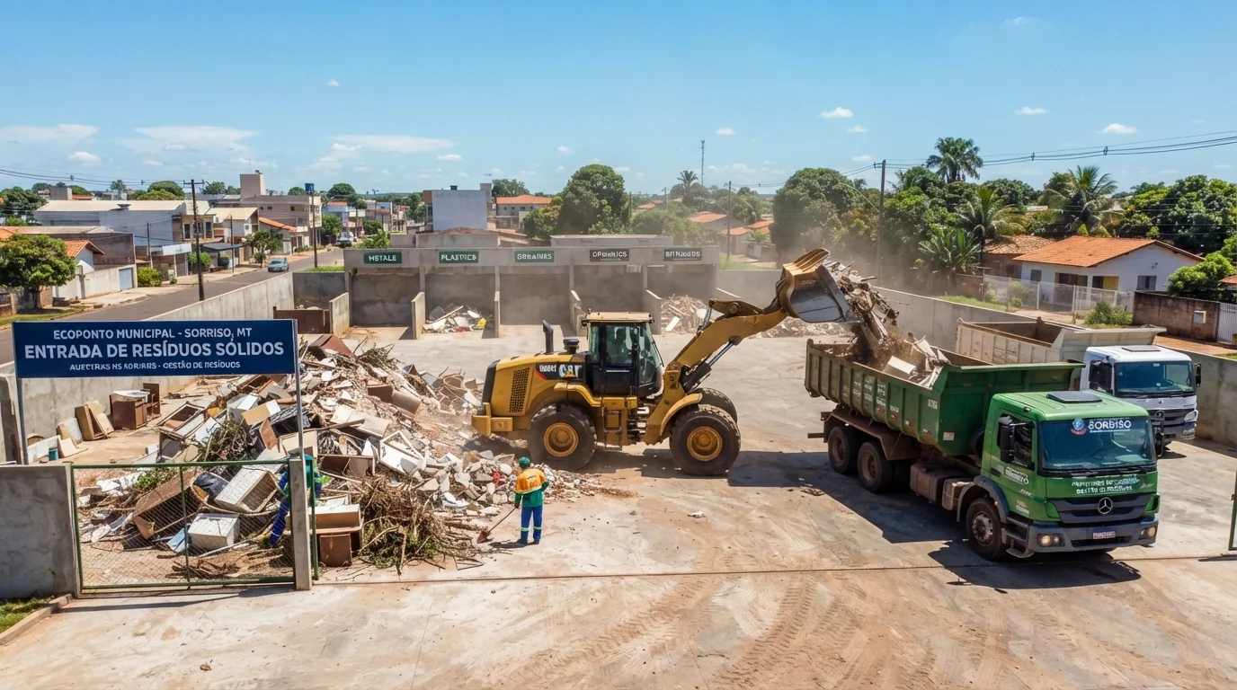 Ecoponto volta a ter descarte irregular de resíduos em Sorriso