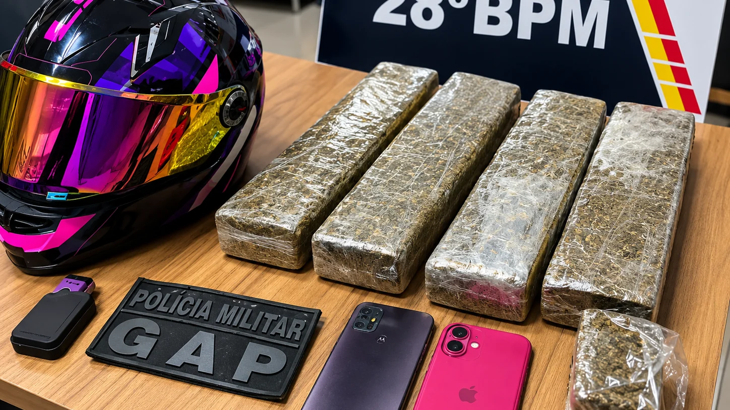 Perseguição termina em acidente e prisão de jovem com tabletes de maconha em Jaciara
