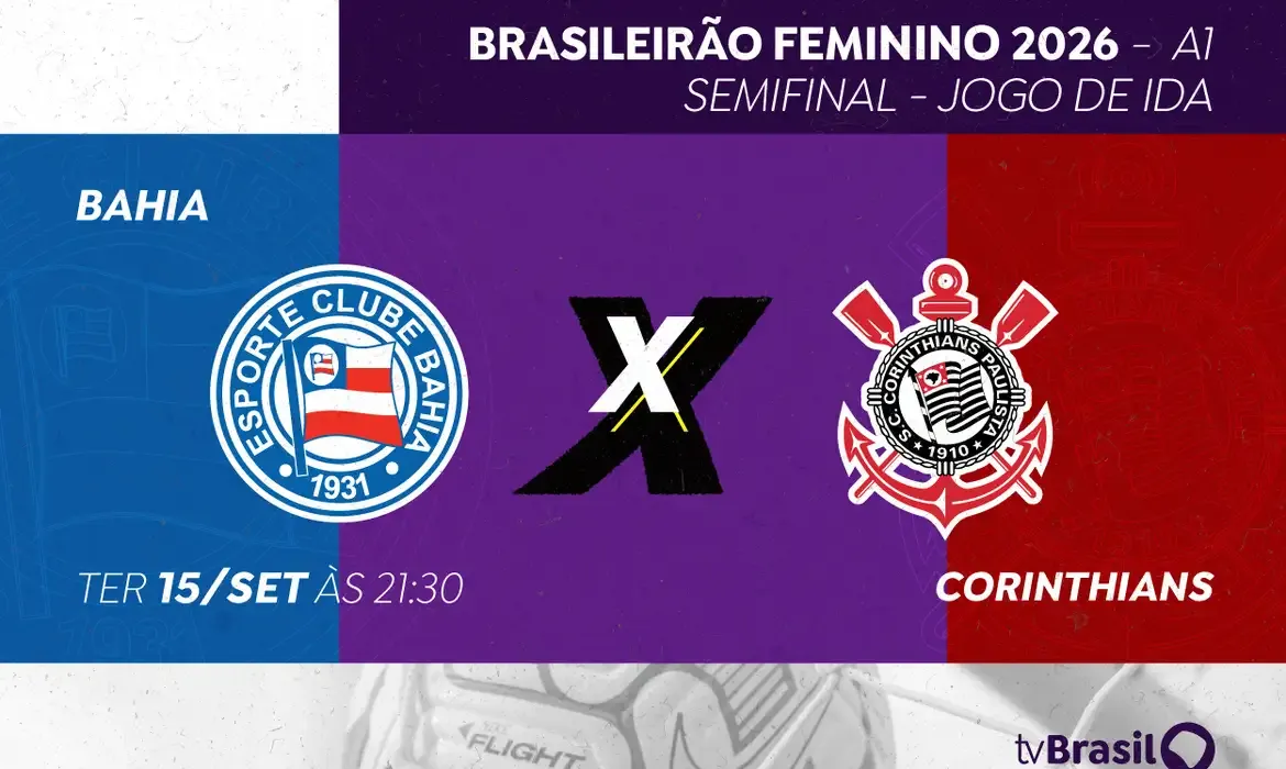 Brasileirão Feminino: Bahia e Corinthians fazem semifinal na TV Brasil