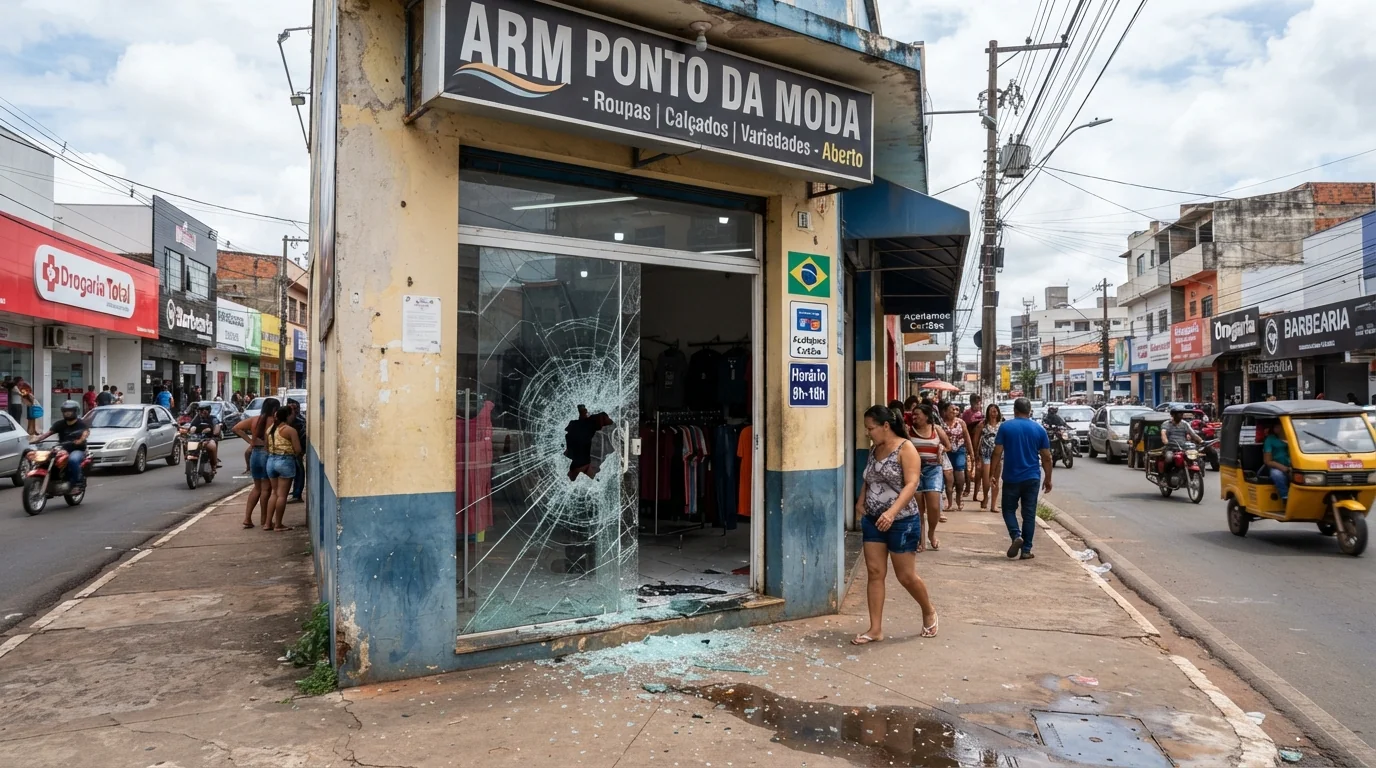 Derf-VG prende em flagrante homem suspeito de arrombar e furtar loja de roupas no centro de Várzea Grande
