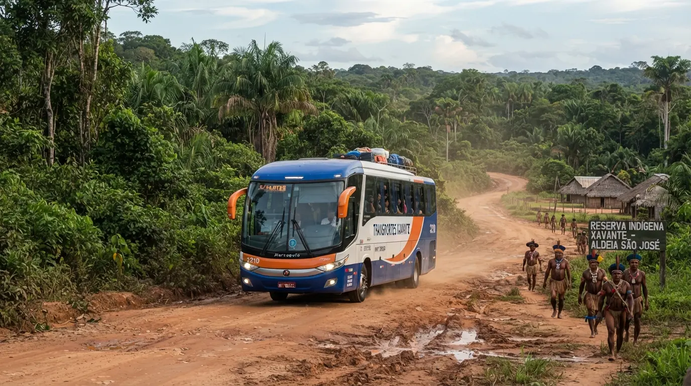 Campinápolis terá 15 ônibus para transporte de eleitores indígenas nas Eleições 2026 em articulação com o TRE-MT