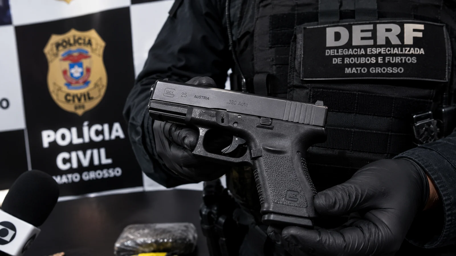 Funcionário de 19 anos furta pistola Glock de estabelecimento e esconde arma desmontada em MT