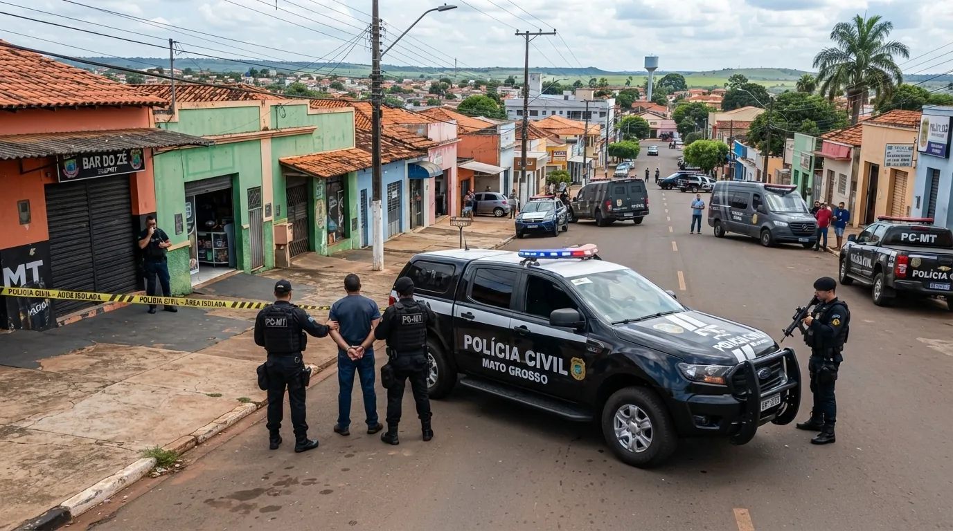 Pai e filho são presos por suspeita de homicídio em Juína