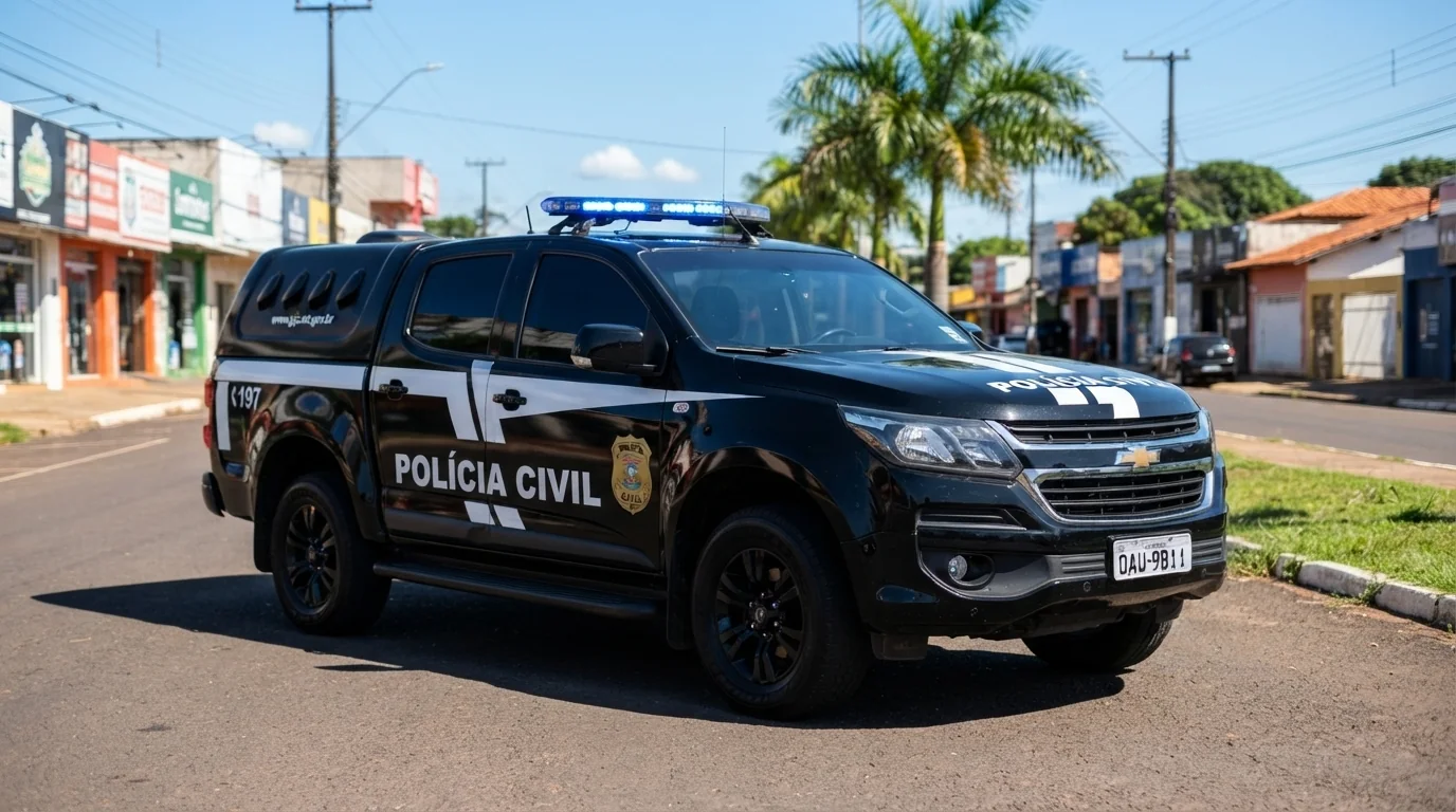 Homem é preso após atacar trabalhador com facão em Pedra Preta
