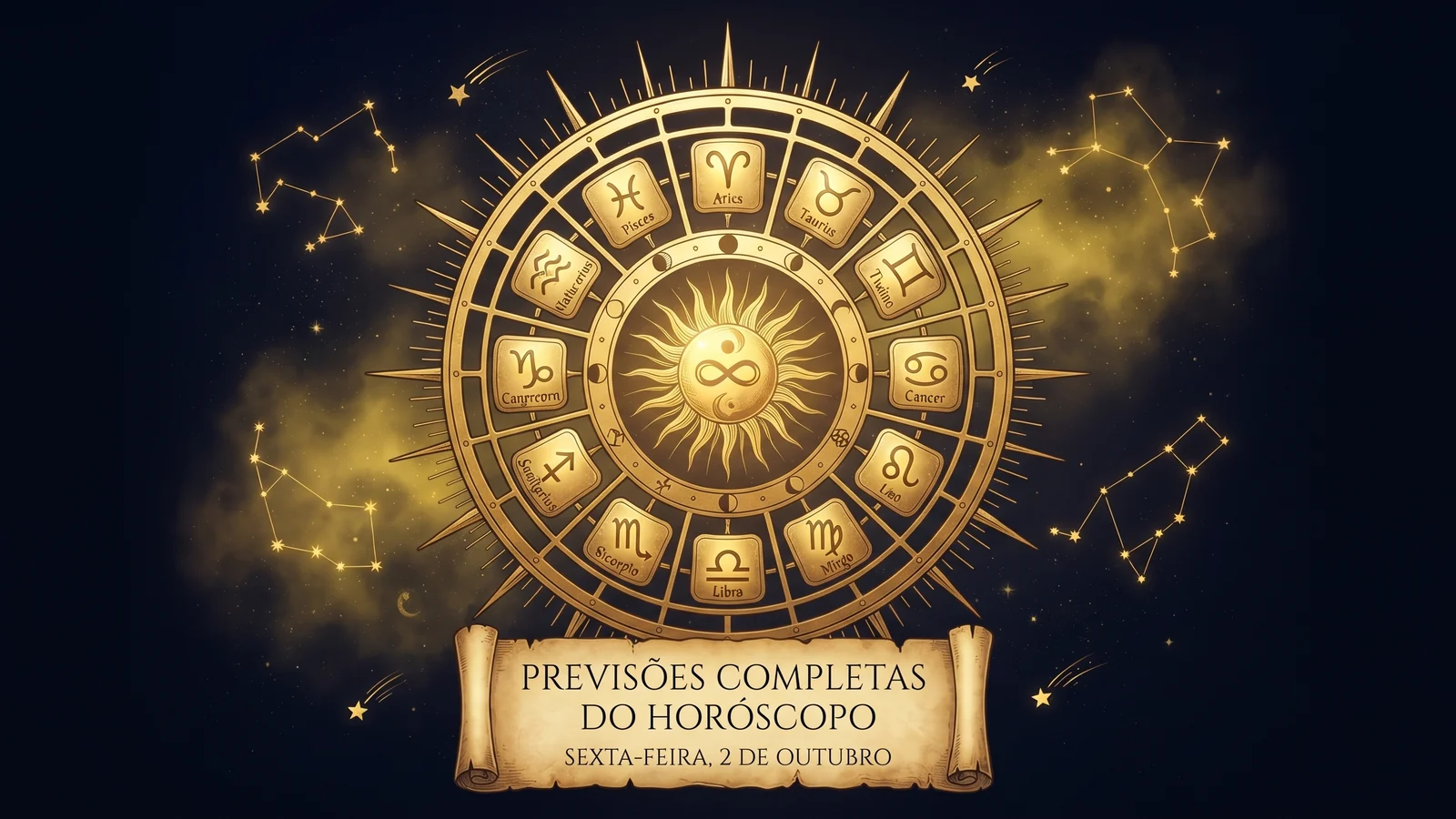 Previsões completas para todos os signos nesta sexta feira (2/10)