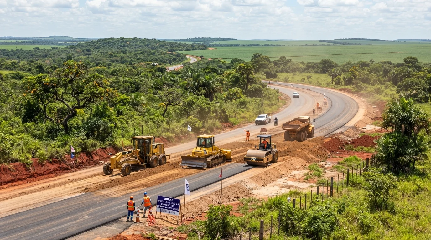 Governo de Mato Grosso contrata pavimentação de 35 km da MT-160 entre Barra do Bugres e Alto Paraguai por R$ 53,4 milhões