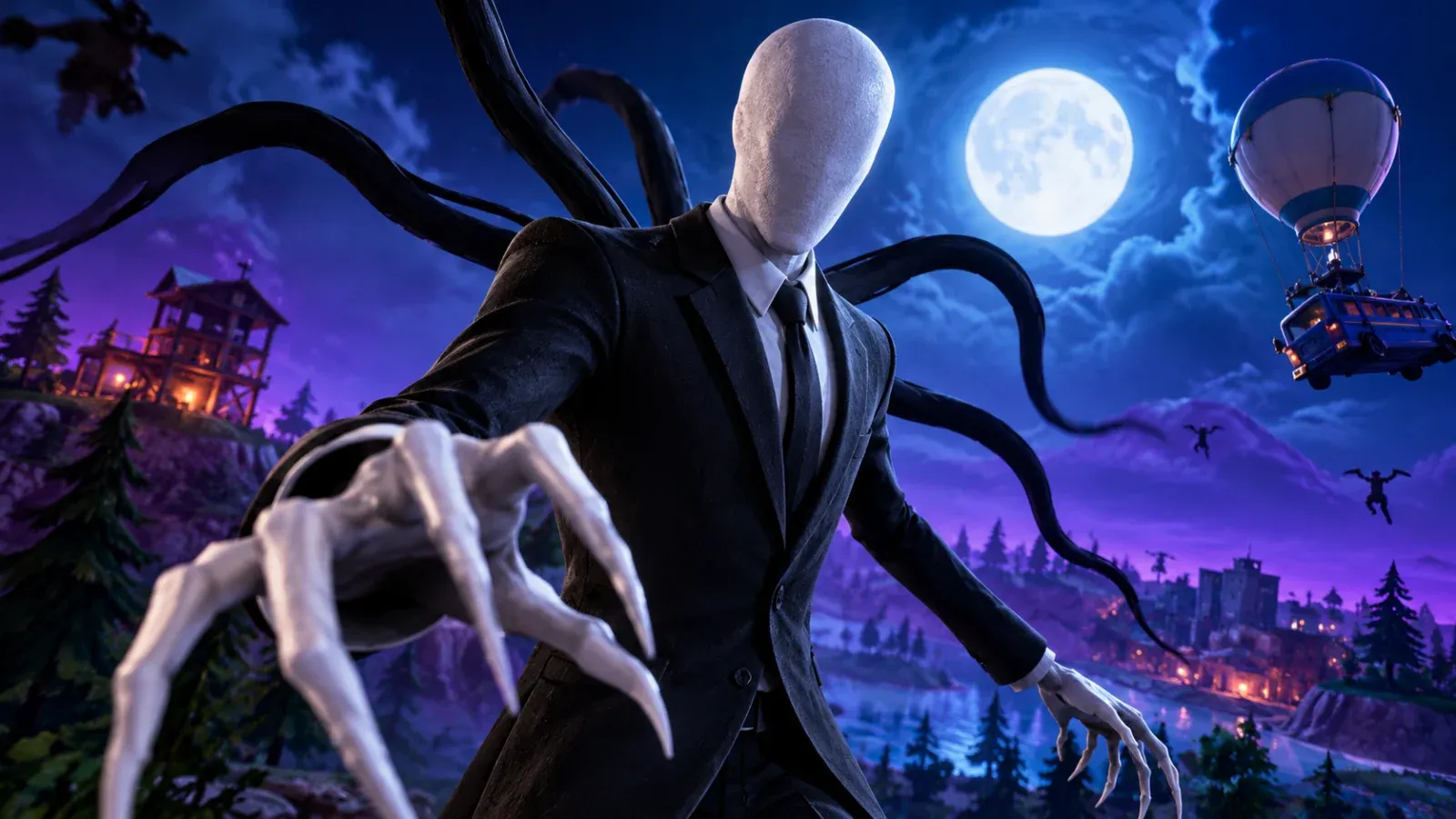 Fortnite libera skin Slender Man grátis em torneios