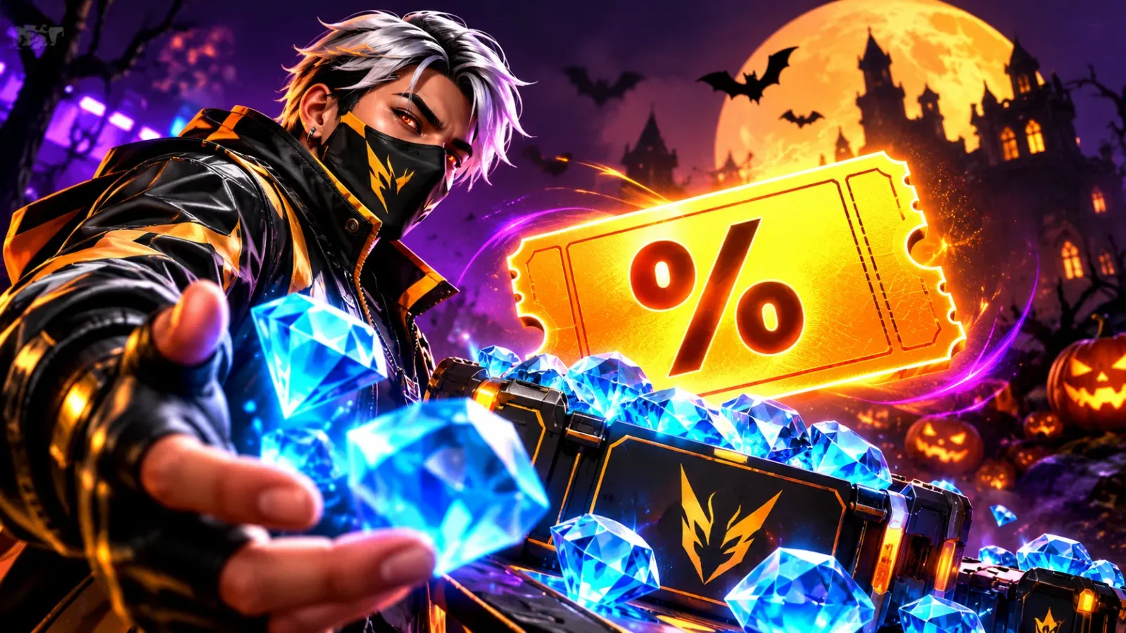 Free Fire: cupom de Halloween oferece até 50% extra