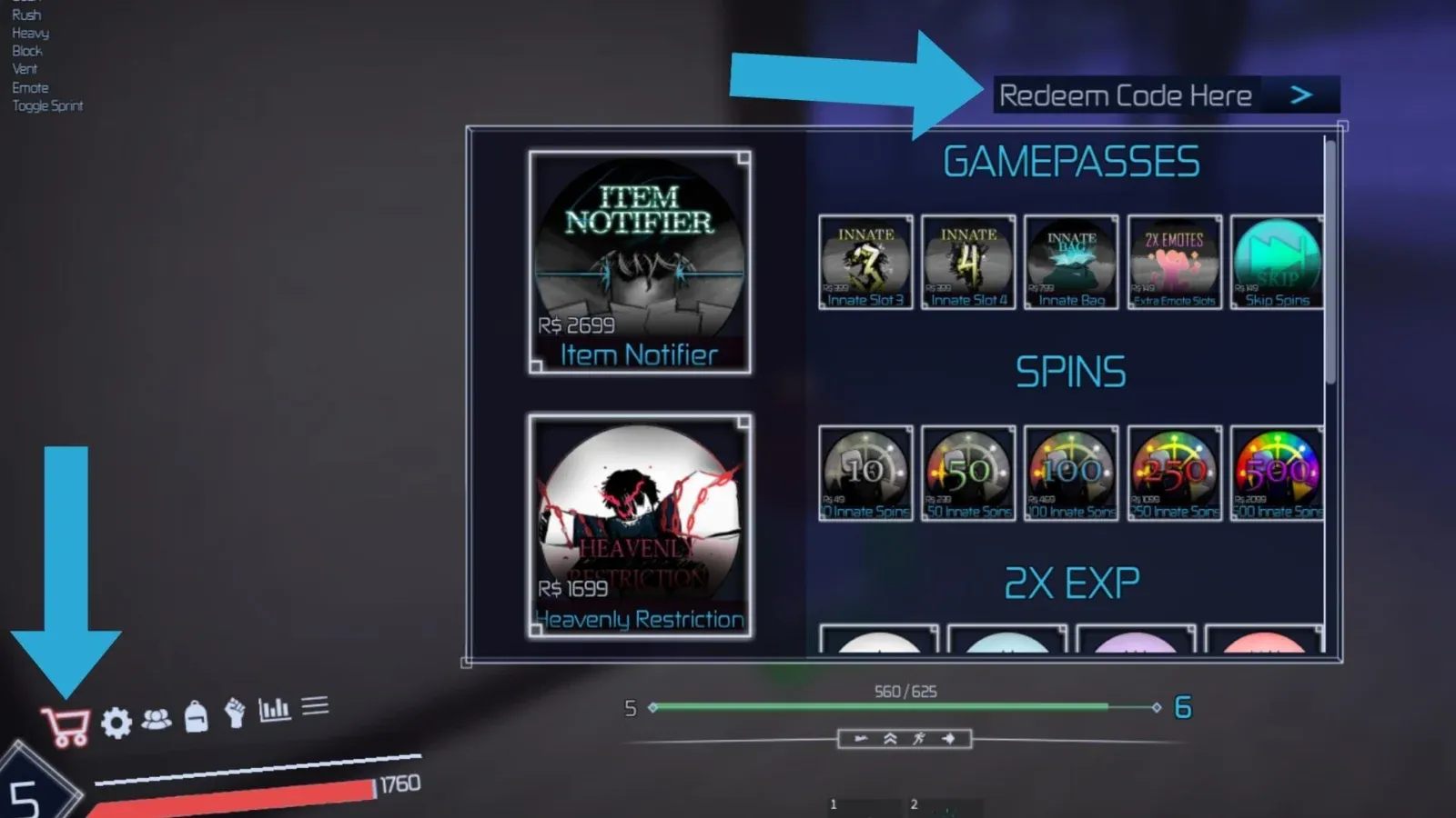 Jujutsu Infinite: código ativo dá 50 Spins grátis