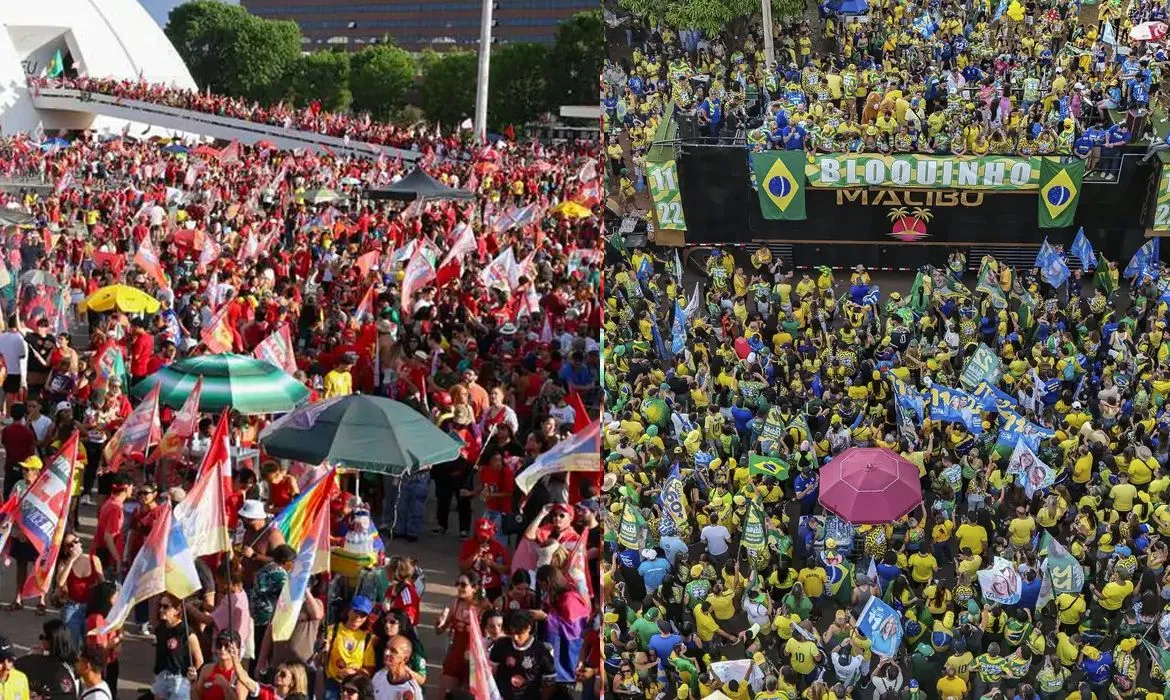 Brasília reúne apoiadores de Lula e Flávio em atos separados