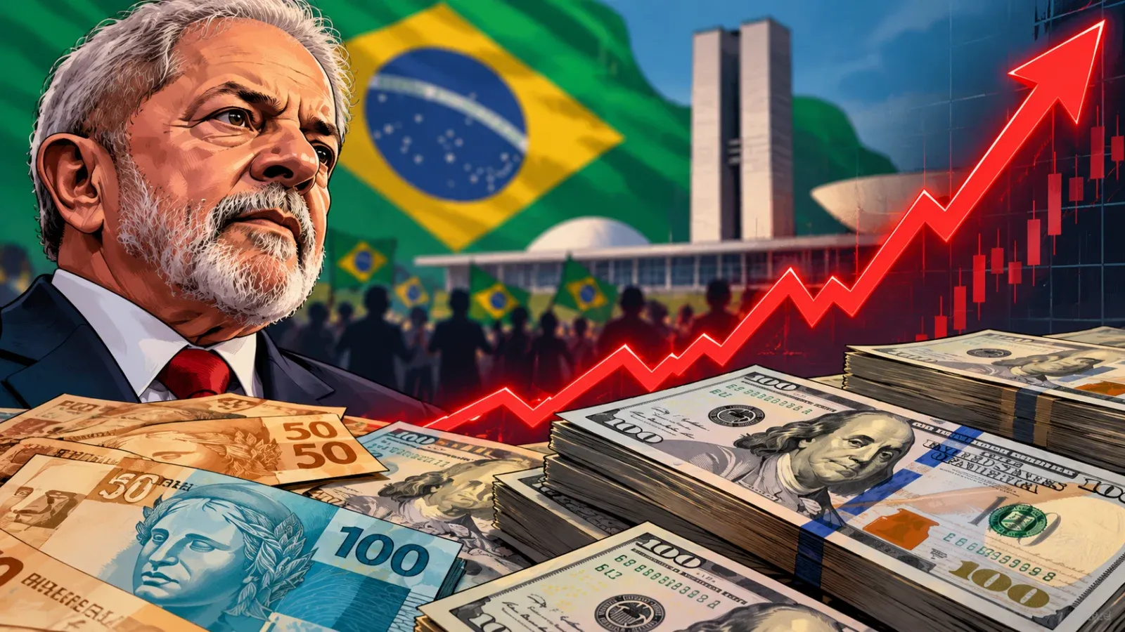 Dólar dispara após reeleição de Lula e chega a R$ 5,60