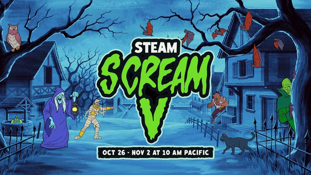 Steam Scream V começa hoje com ofertas de Halloween