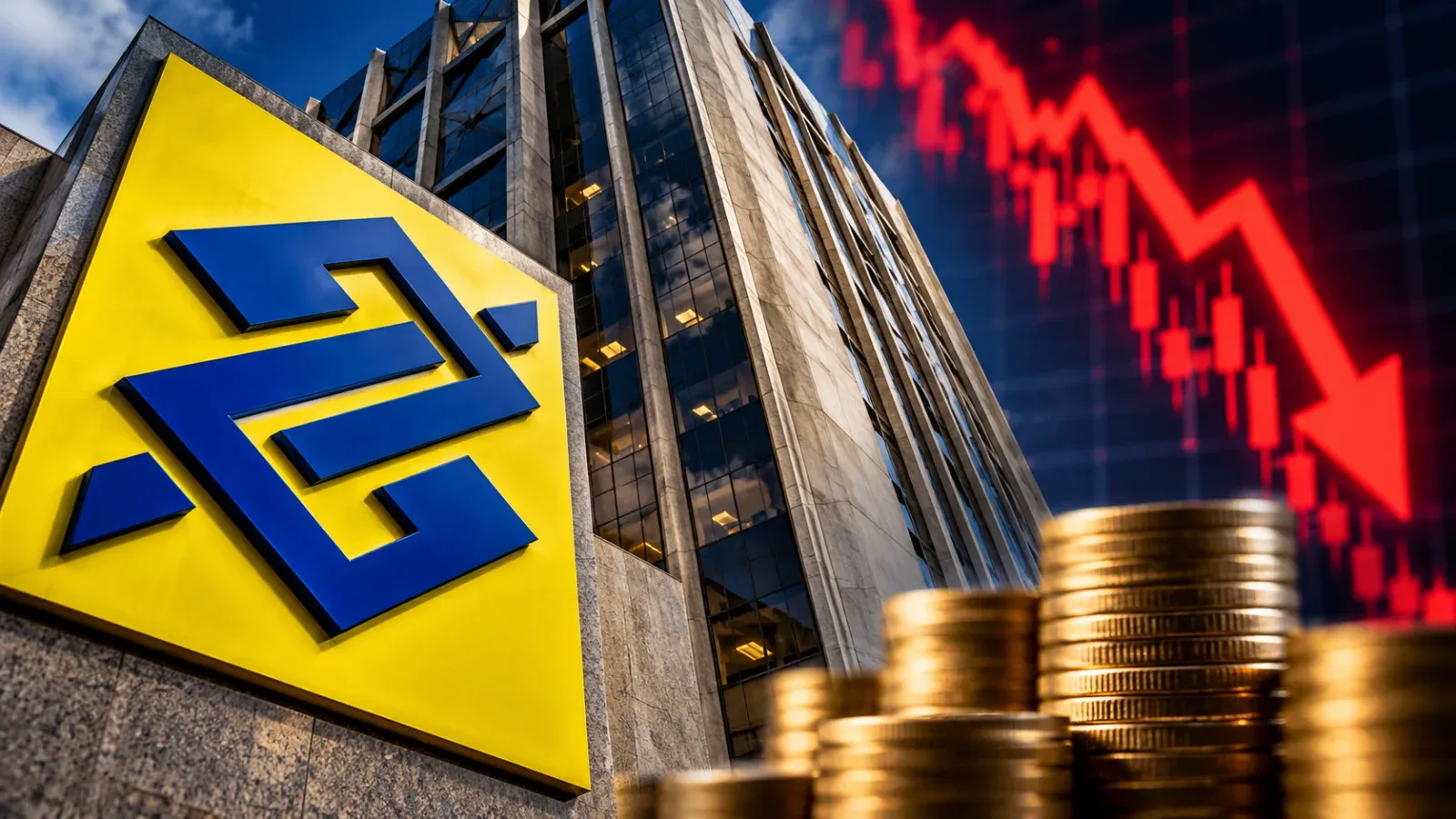 BBAS3: ações do Banco do Brasil caem 29%