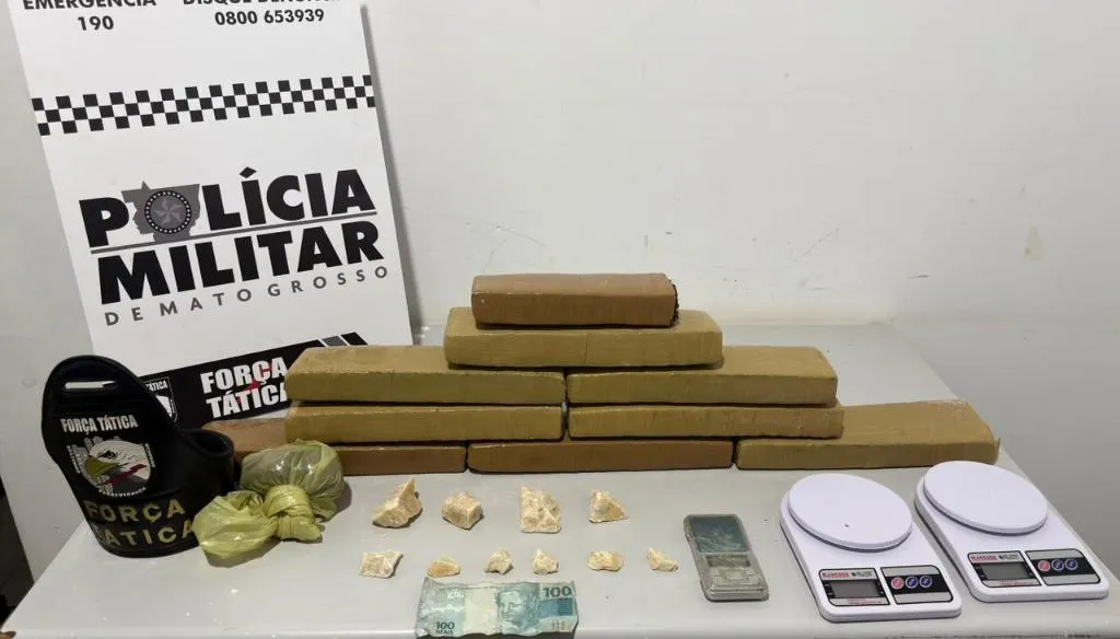 Força Tática apreende adolescentes e descobre ponto de distribuição de drogas em Tangará da Serra