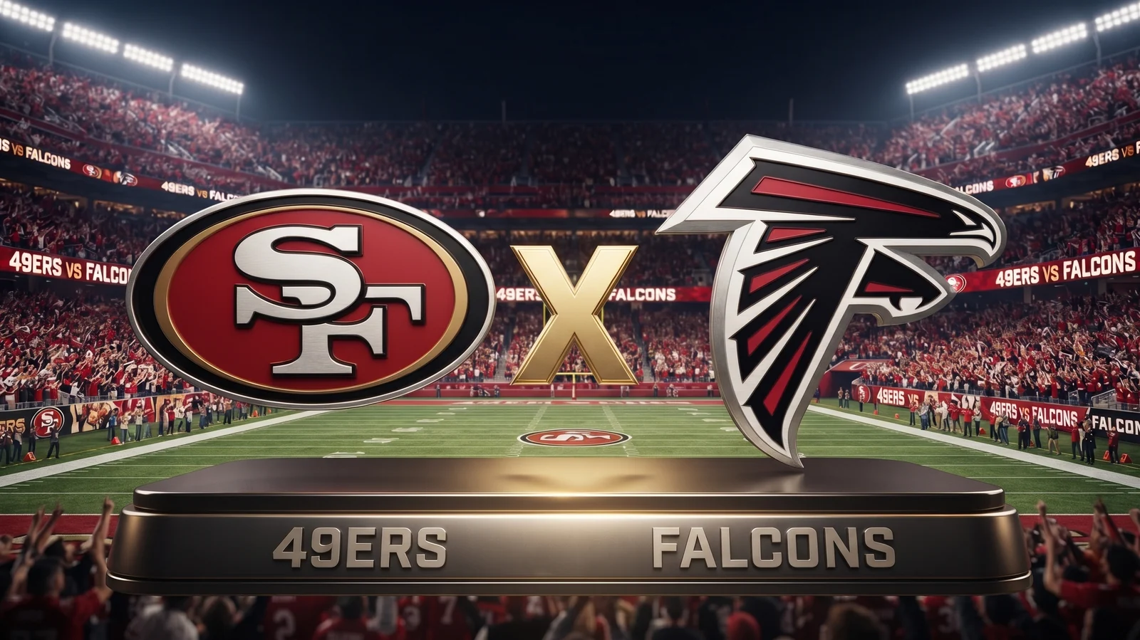 49ers x Falcons: onde assistir ao jogo da NFL