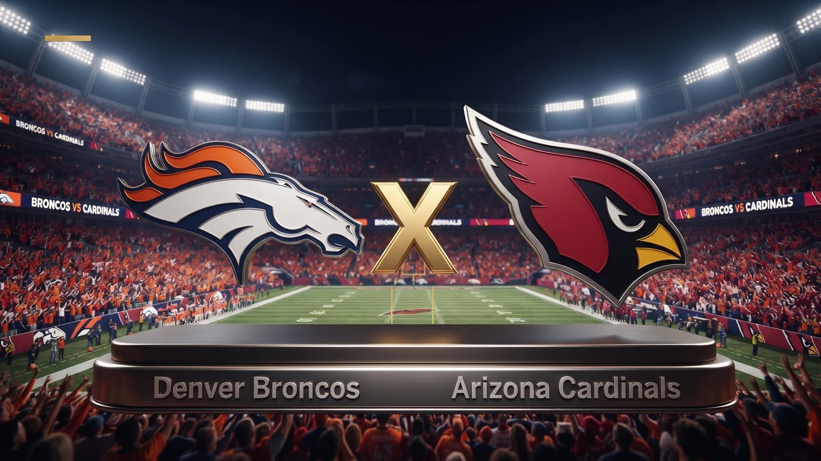 NFL: Broncos x Cardinals tem transmissão no DAZN