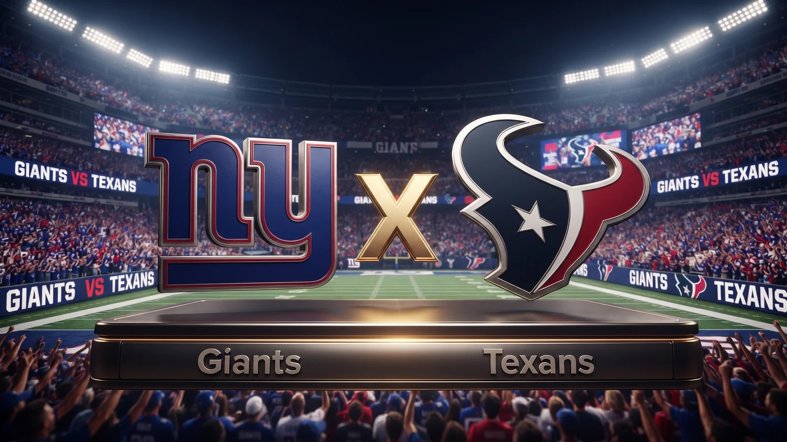Giants x Texans: horário e onde assistir à NFL