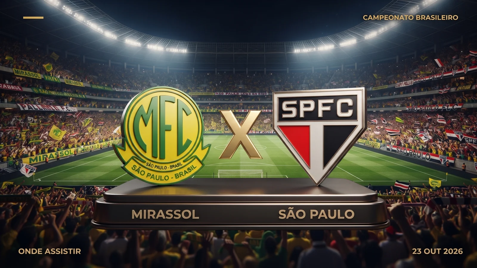 Mirassol x São Paulo: onde assistir ao vivo