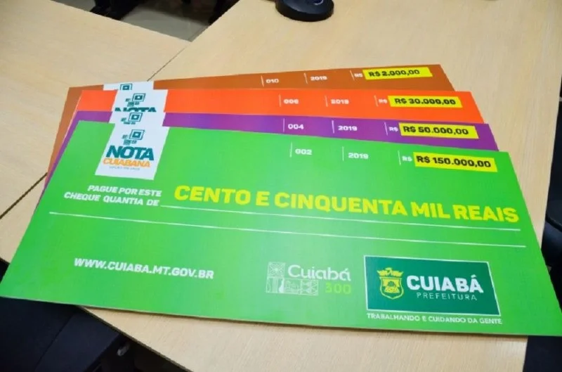 Quer ganhar até R$ 50 mil? Nota Cuiabana Premiada vai distribuir R$ 390 mil nos próximos sorteios de 2026