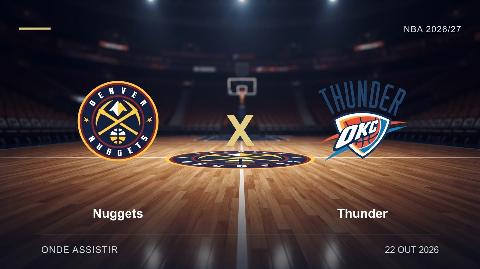NBA: onde assistir a Nuggets x Thunder ao vivo