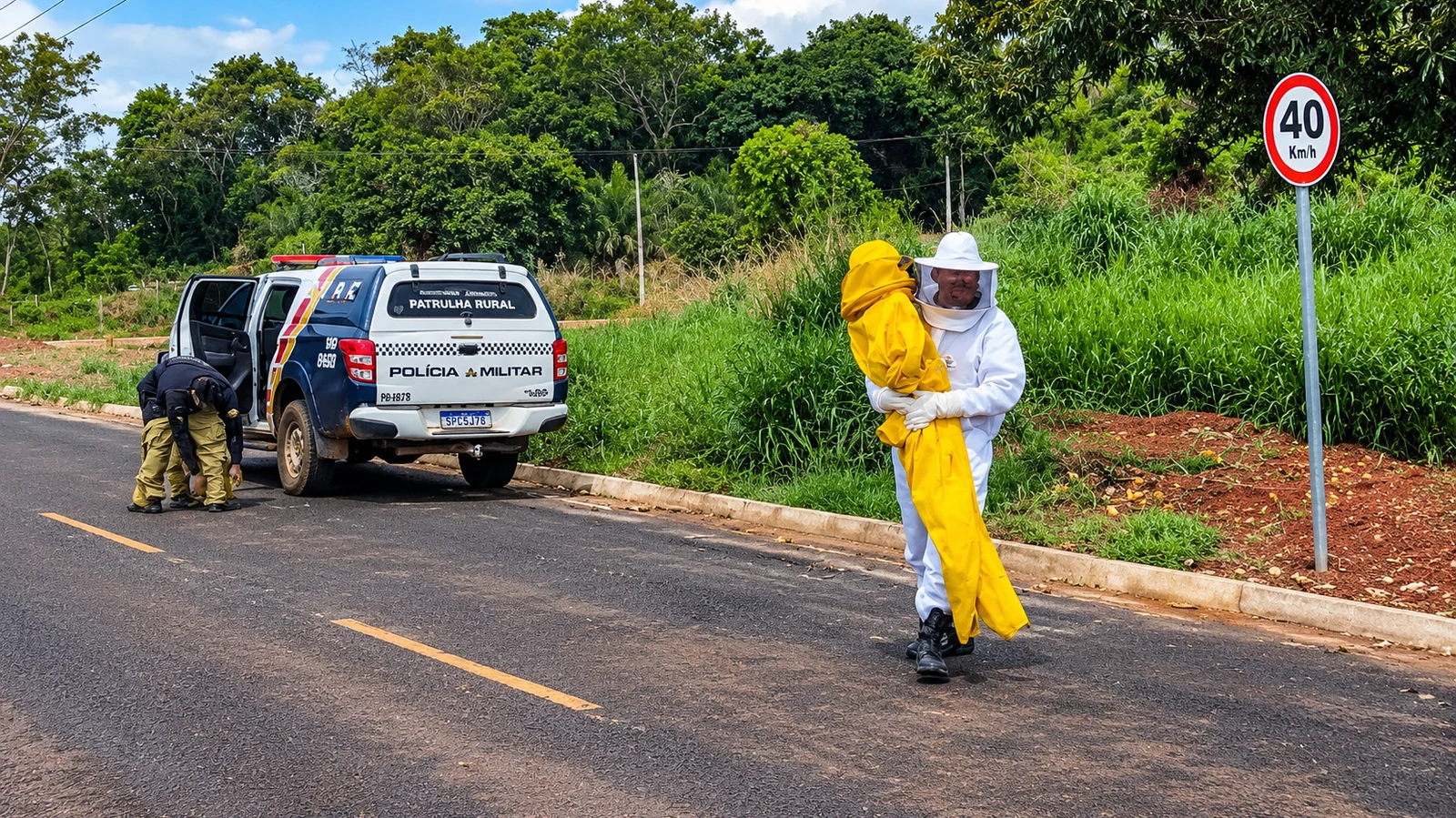 Enxame de abelhas ataca nove pessoas em MT; bebê de 4 meses está entre as vítimas