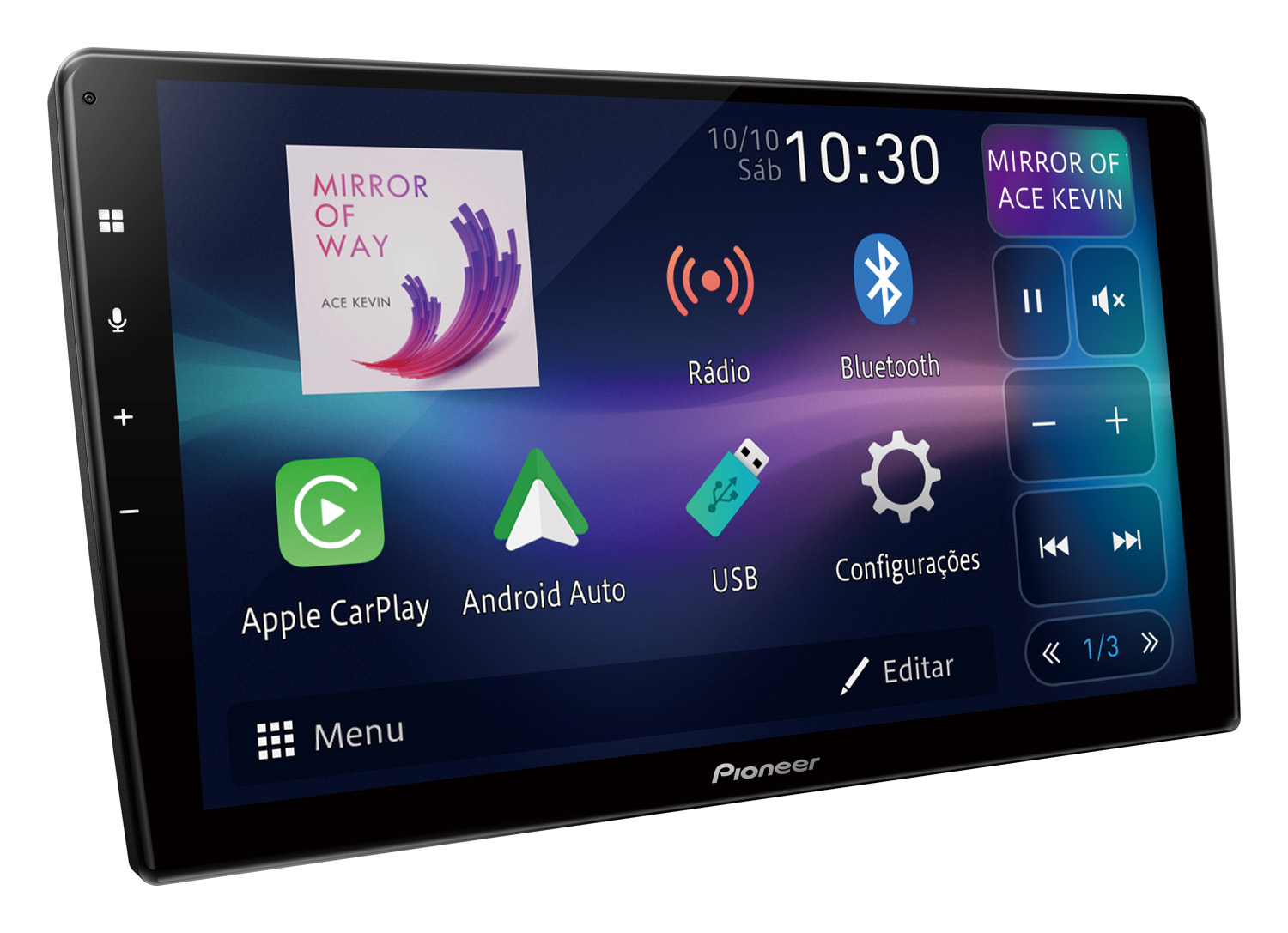 Pioneer reúne conectividade e áudio em central de 9 polegadas   Divulgação (2)