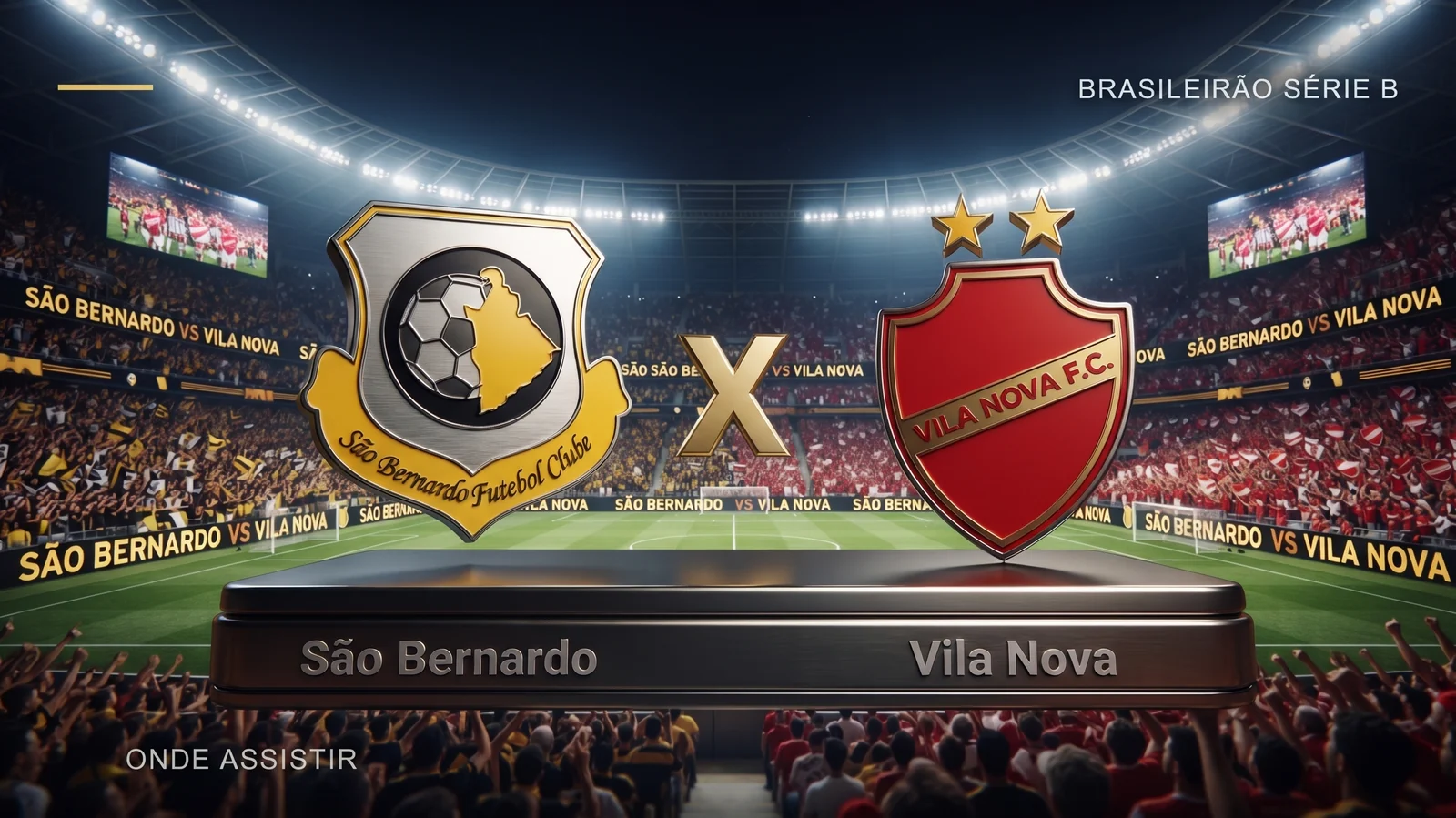 São Bernardo x Vila Nova: onde assistir ao vivo