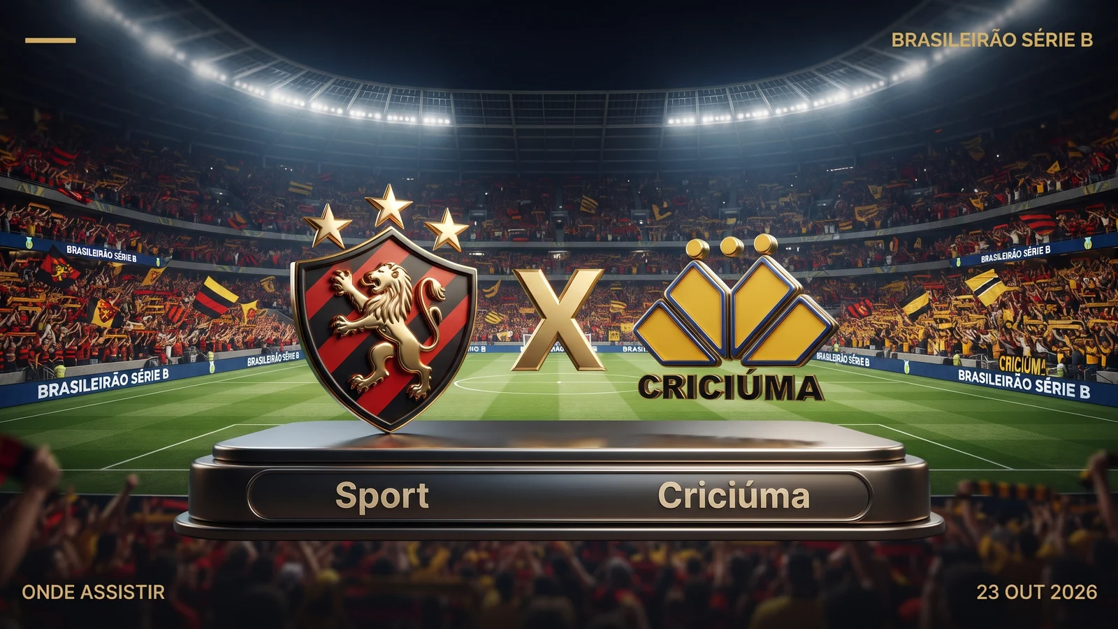 Sport x Criciúma: onde assistir ao vivo pela Série B
