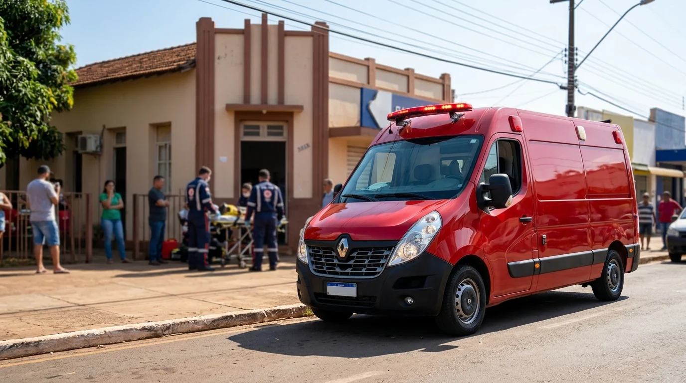 Bombeiros socorrem duas mulheres após acidentes entre motos e bicicletas em Cáceres
