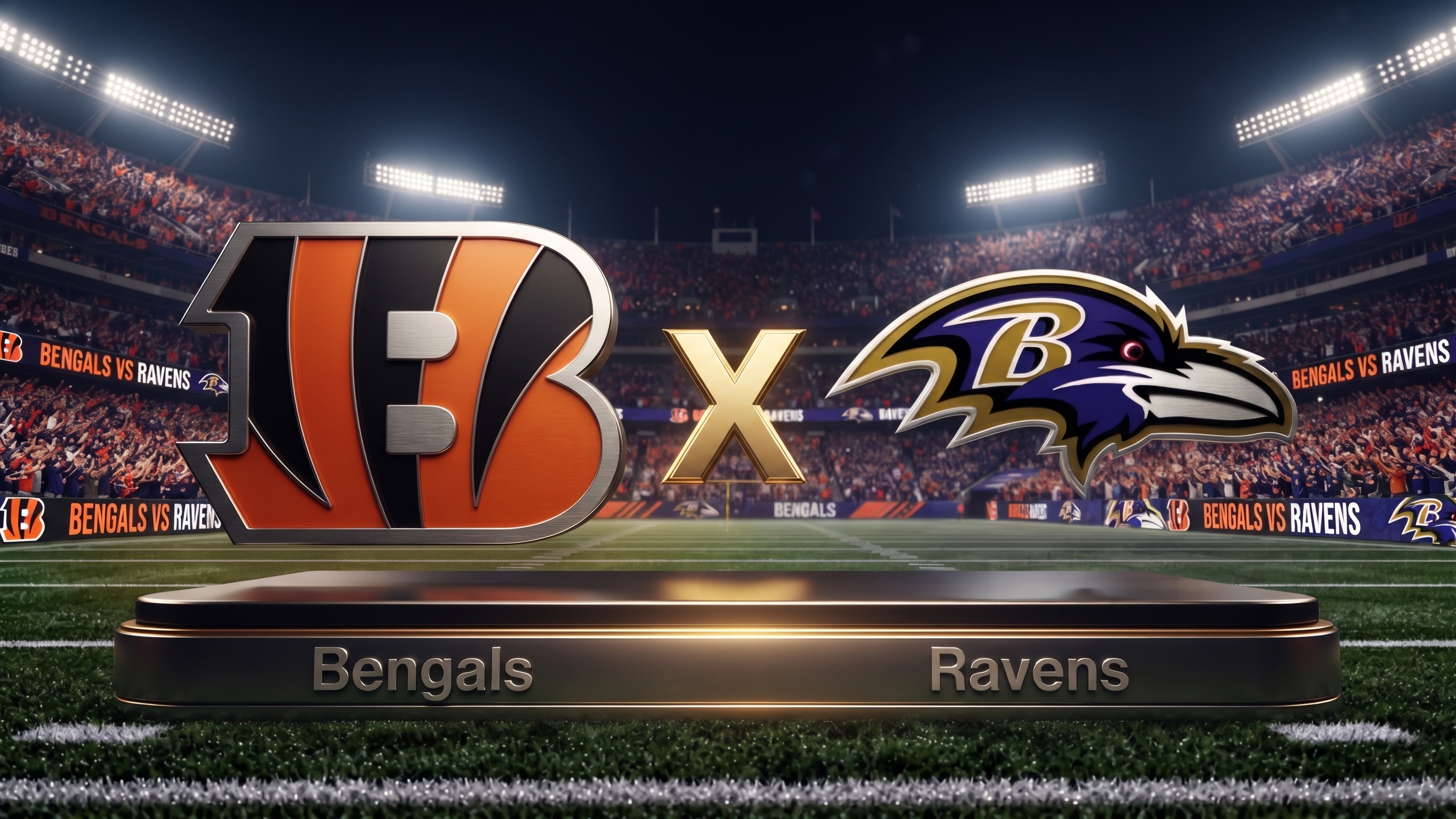 Onde assistir Bengals x Ravens